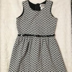 Blush by Us Angles Girls Black/White Dress